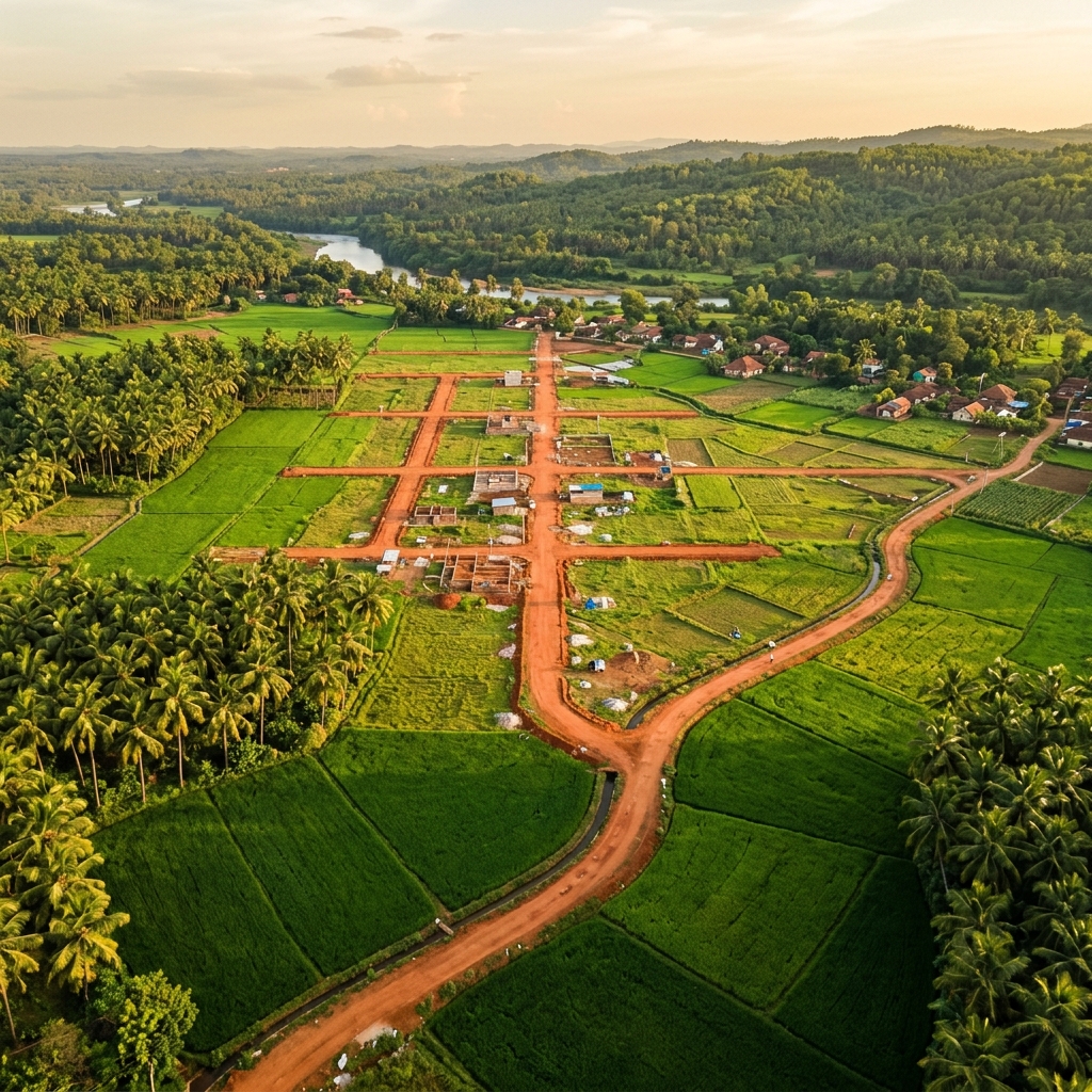 Aerial development view